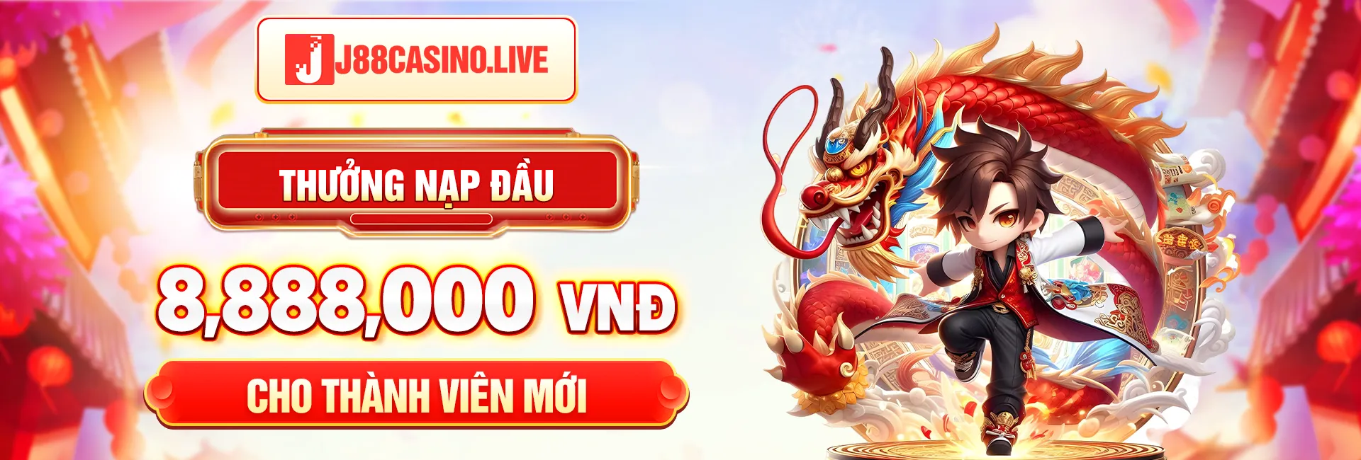 J88 tặng nạp đầu 8,888,000 cho thành viên mới